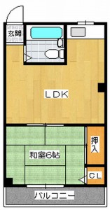 茨木市五十鈴町 1LDK 家賃5万円